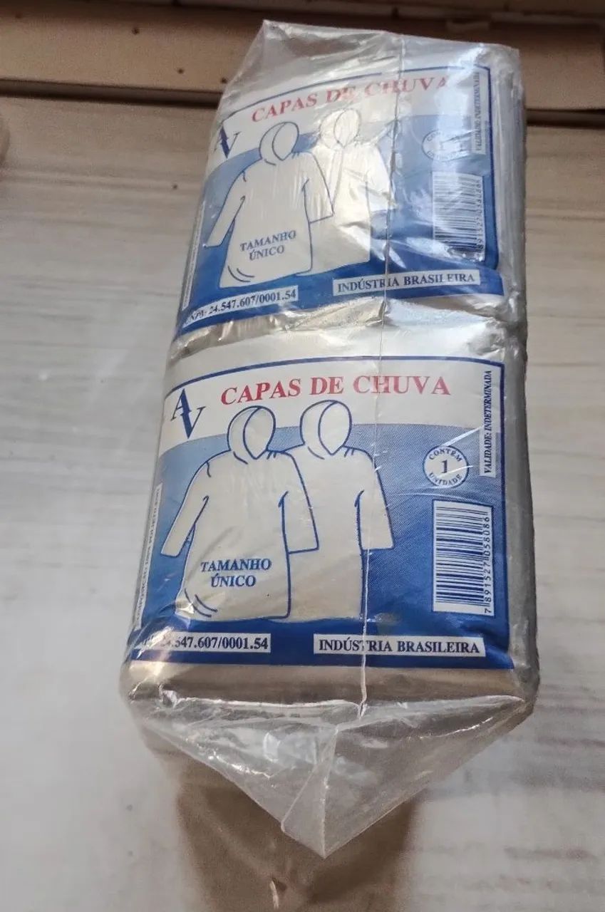 Capas de Chuva - Tamanho Único - Pacote com 50