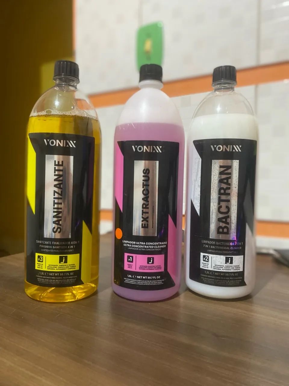 Kit de Limpeza Vonixx (Bactran, Extractus, Sanitizante) - Foto 2