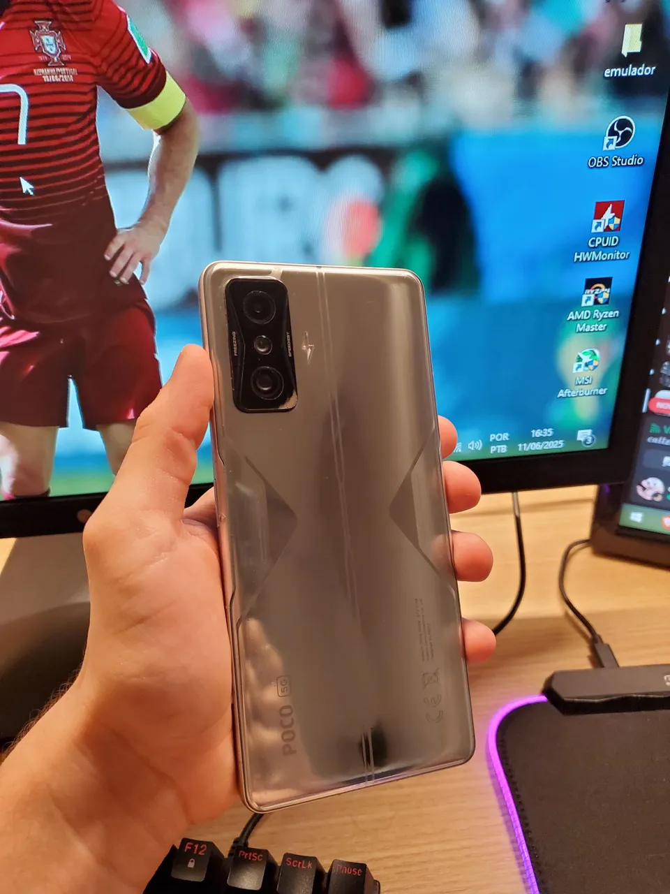 Poco f4 GT Celular gamer - TROCO POR PLACA DE VIDEO
