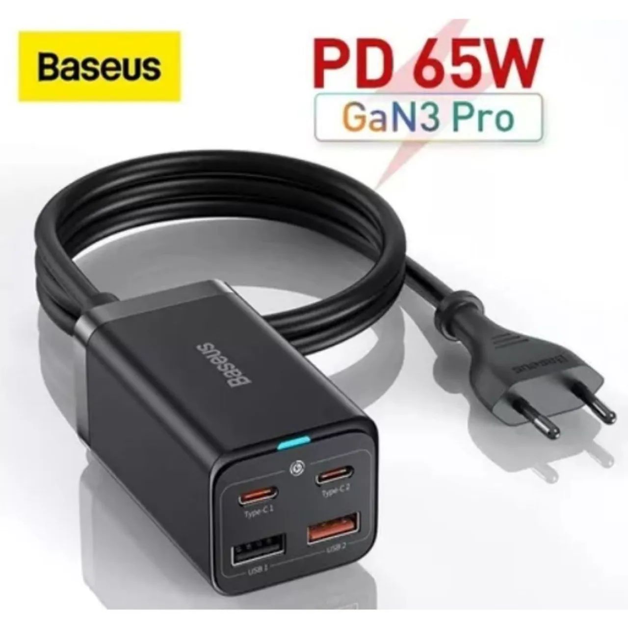Carregador Baseus GaN 65W 2USB+2 Tipo-C - Foto 5
