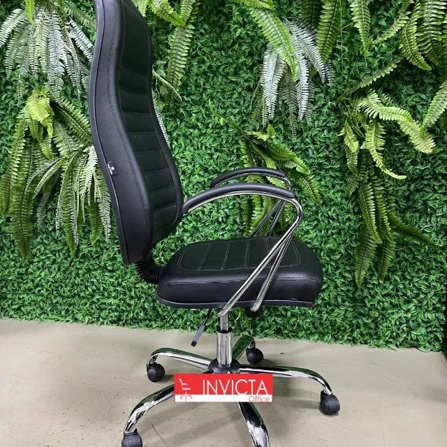 Cadeira Presidente Cromado para Escritório/Home Office - Foto 2