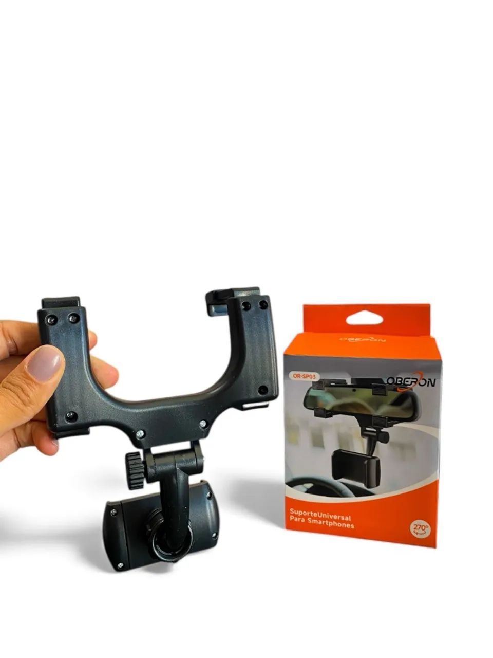 SUPORTE DE CELULAR AUTOMOTIVO PARA RETROVISOR OR-SP03 - Foto 2