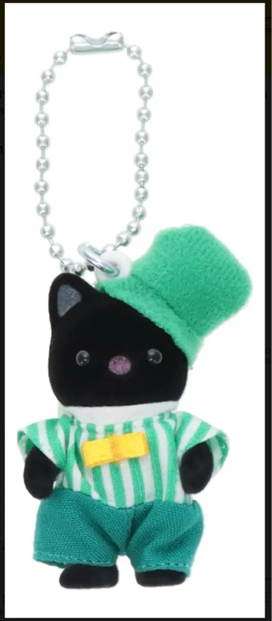 Chaveiro De Gatinho da família Tuxedo Verde Esmeralda-Sylvanian Families 2198 - Foto 2