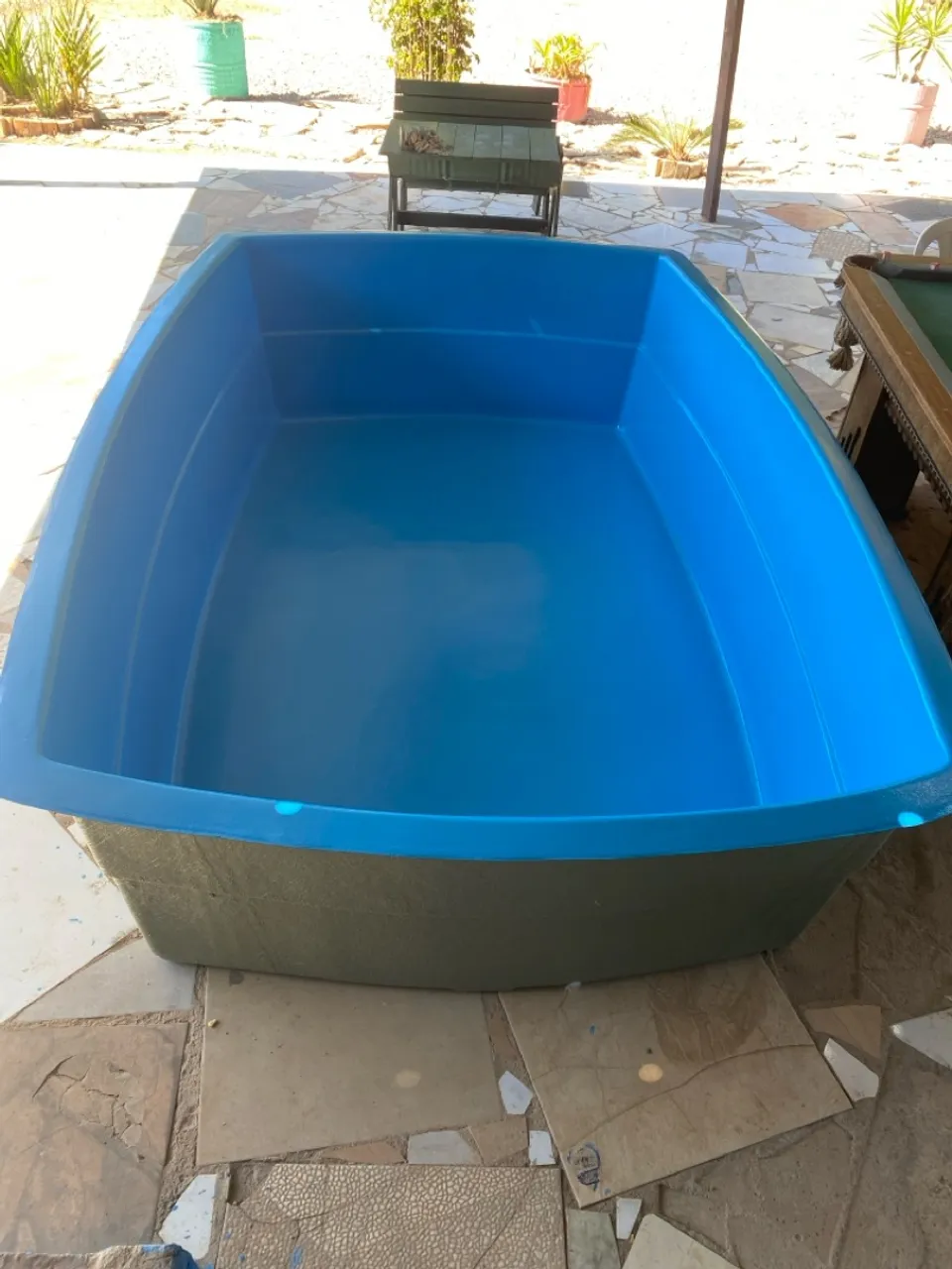 Piscina de fibra para área externa