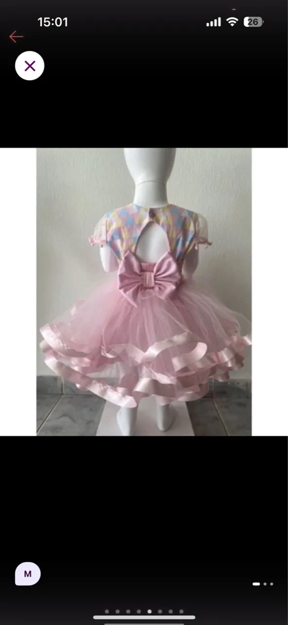 Vestido circo rosa