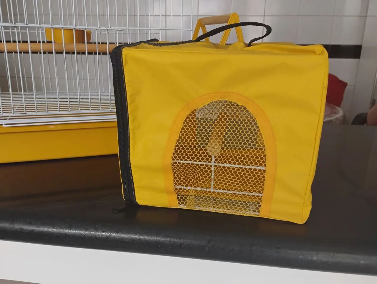 Gaiola Calopsita com mala de transporte  - Foto 4