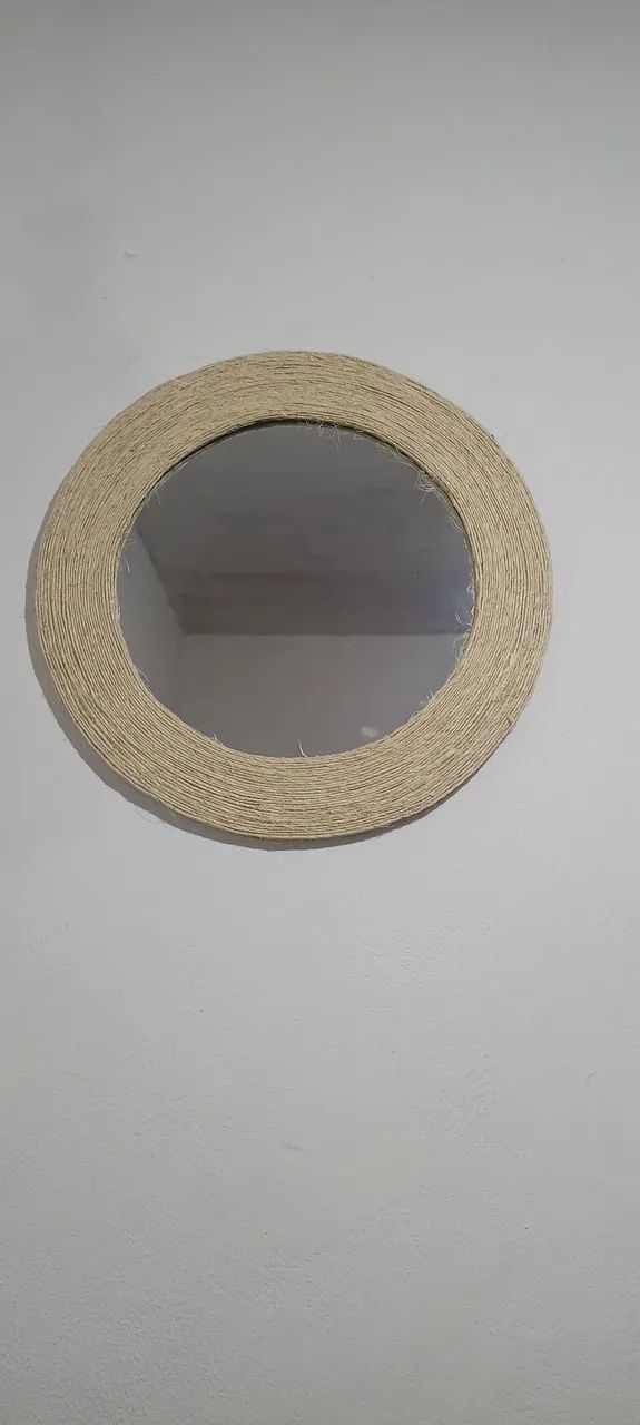 Super promoção 140,00 por 98,00 espelho feito com fibra de sisal  - Foto 5