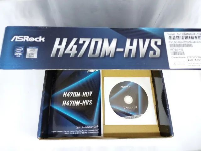 Caixa Vazia placa mãe: Asrock h470m-hvs - Foto 2
