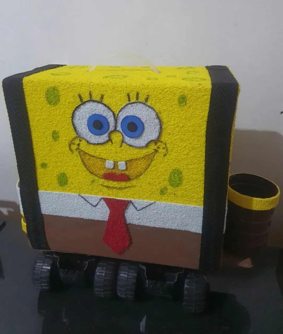 Caixa bolsa maluca Decorada Bob Esponja -Infantil