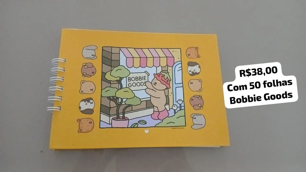 Caderno Bobbie Goods com 50 folhas