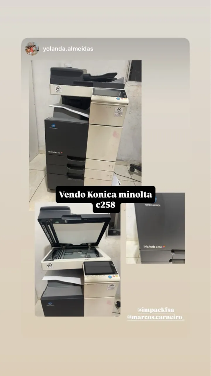 Konica Minolta Bizhub C258 - Multifuncional