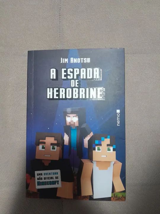 A Espada de Herobrine - Livro Minecraft - Capa comum
