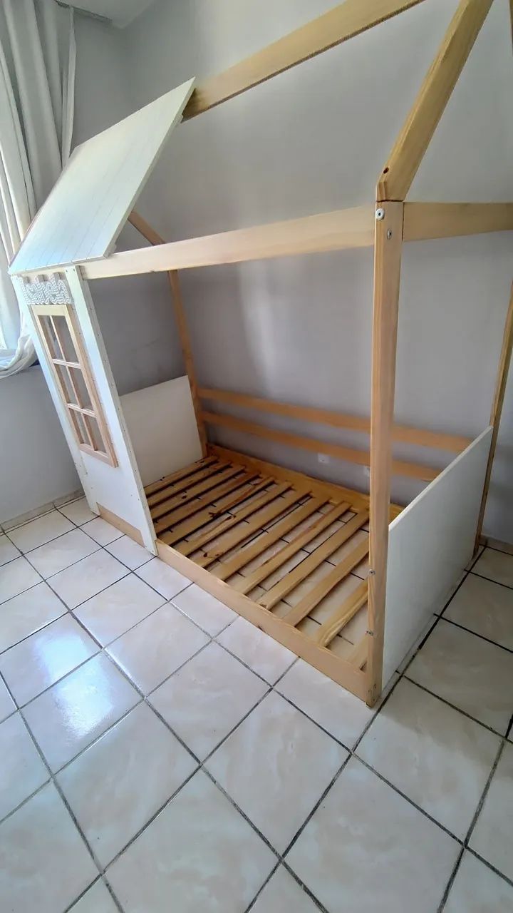 Cama montessoriana casinha de solteiro  - Foto 3
