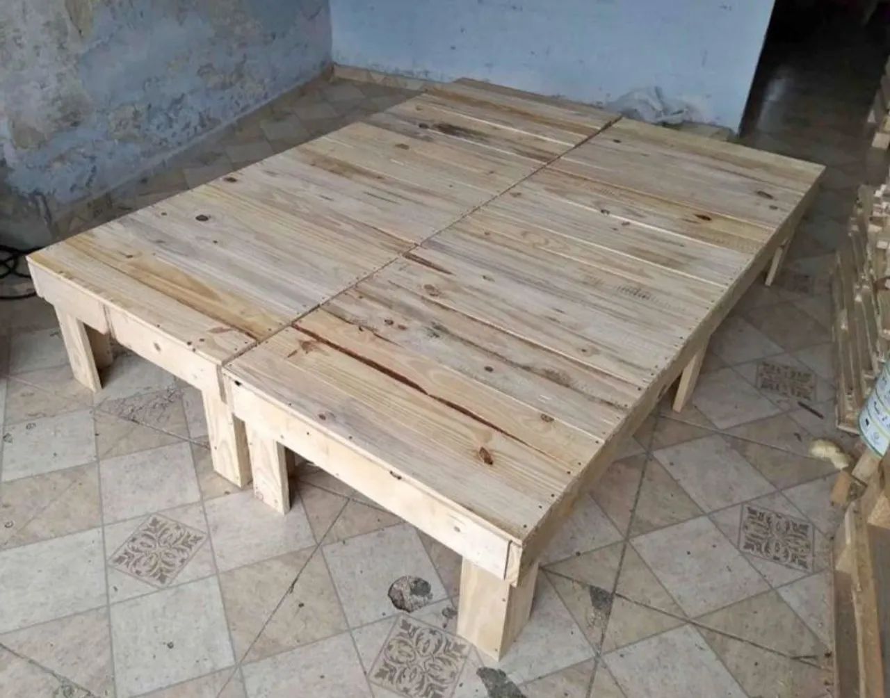 Cama Pallet - Estilo Industrial - Foto 5