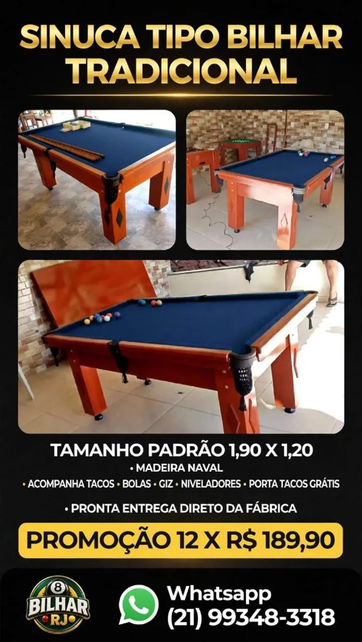 Sinuca Bilhar Em Promoção  - Foto 2