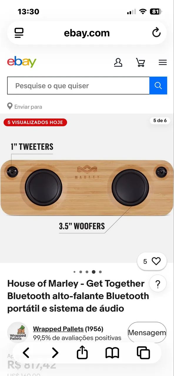 Sistema de som Marley Bluetooth - Foto 3