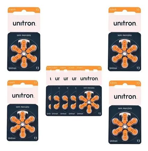 Bateria aparelho auditivo unitron 
