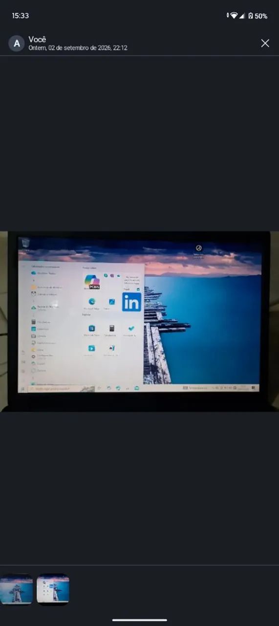Notebook Compaq preto usado 2g d ram e 150 d memória 