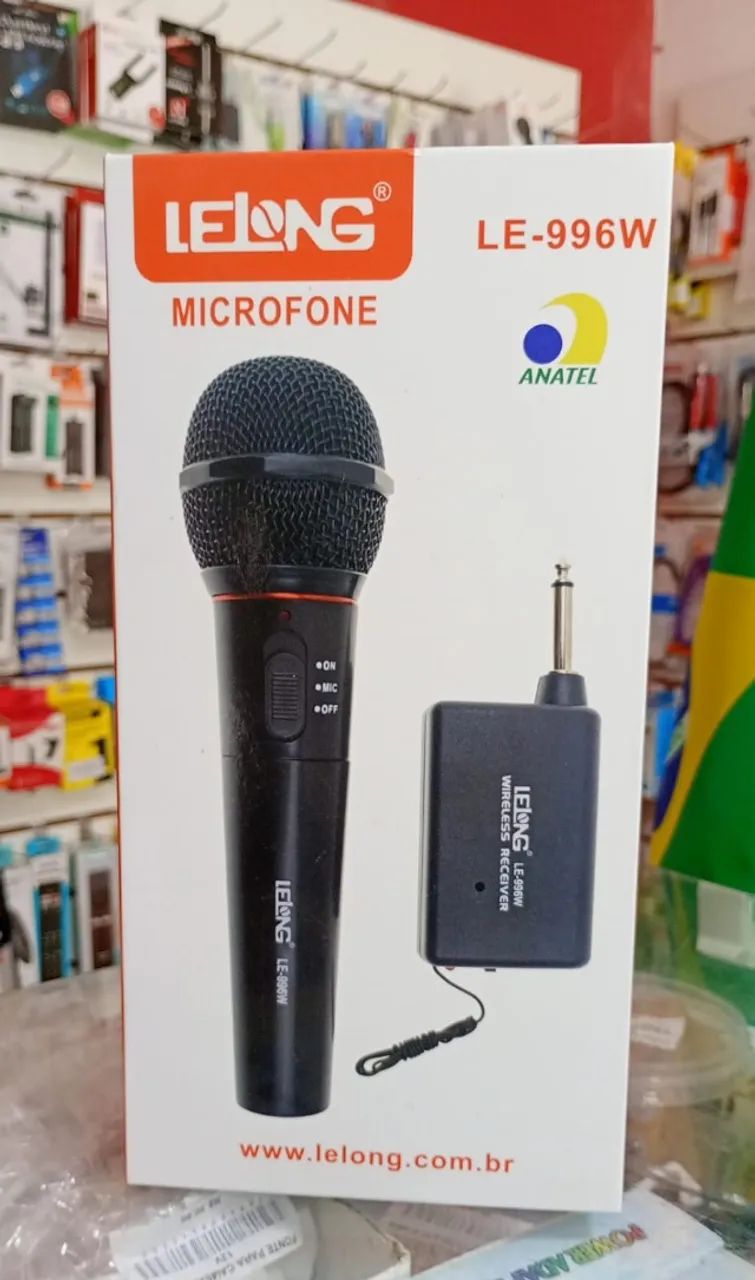 Microfone Sem Fio Profissional Completo - Novo