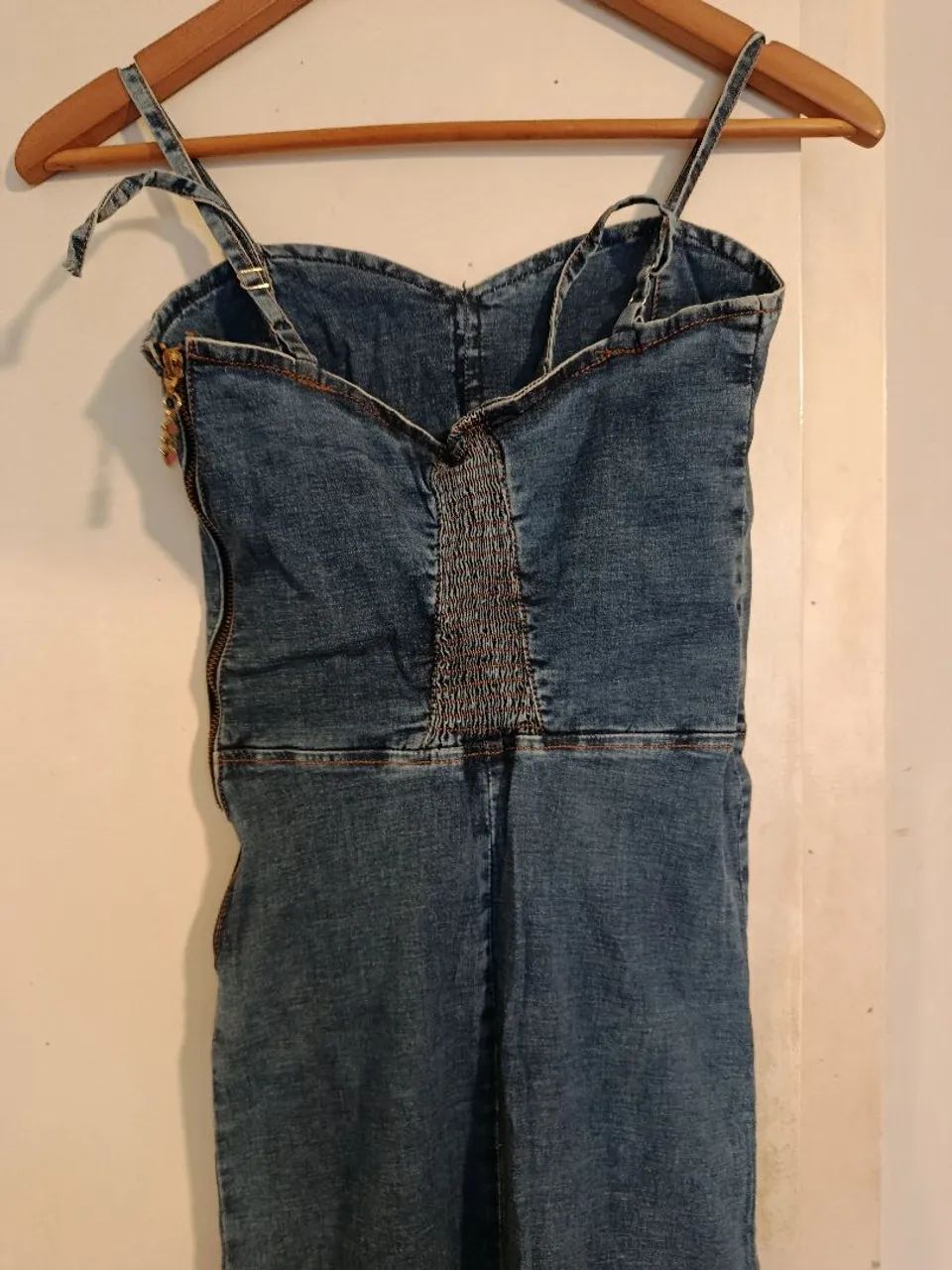 Vestido longo jeans P - Foto 4