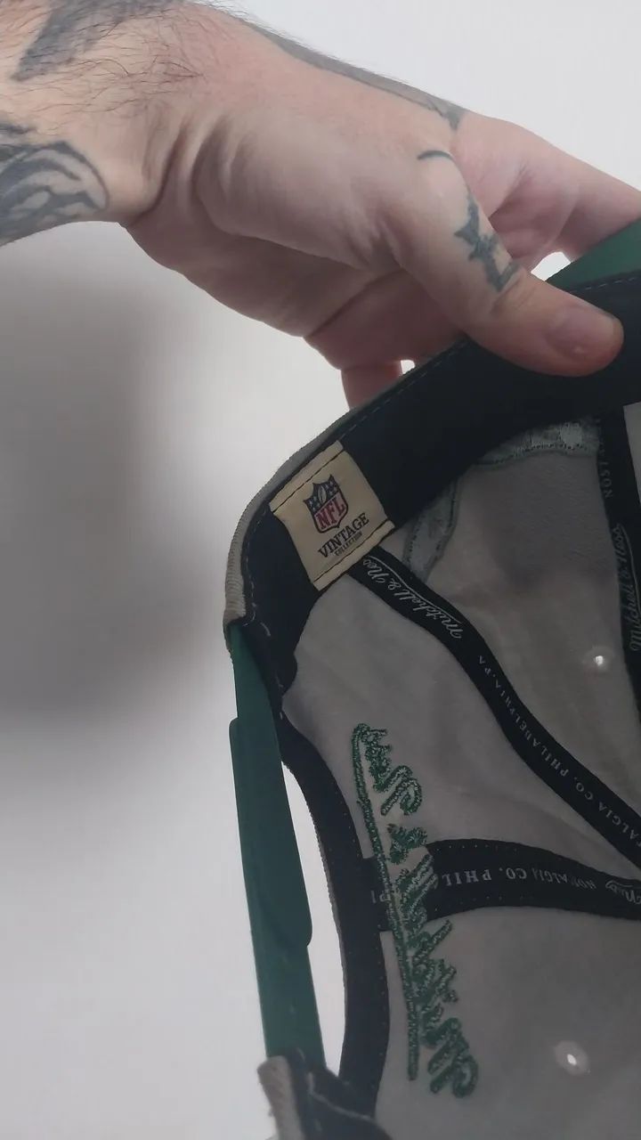 Boné Mitchell & Ness Vintage Collection Philadelphia Eagles Snapback original  - Foto 4