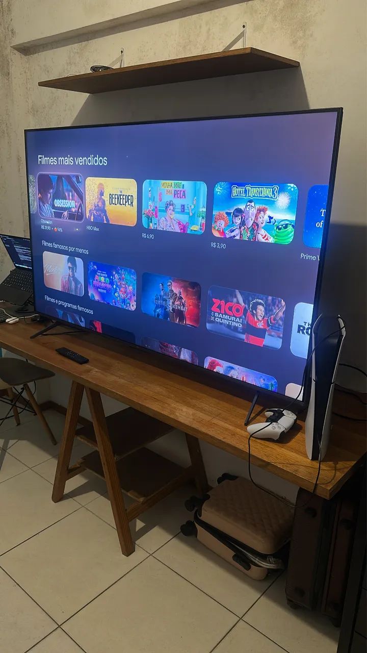 TV 65 polegadas 4k 120hz TCL nova na caixa - Foto 4