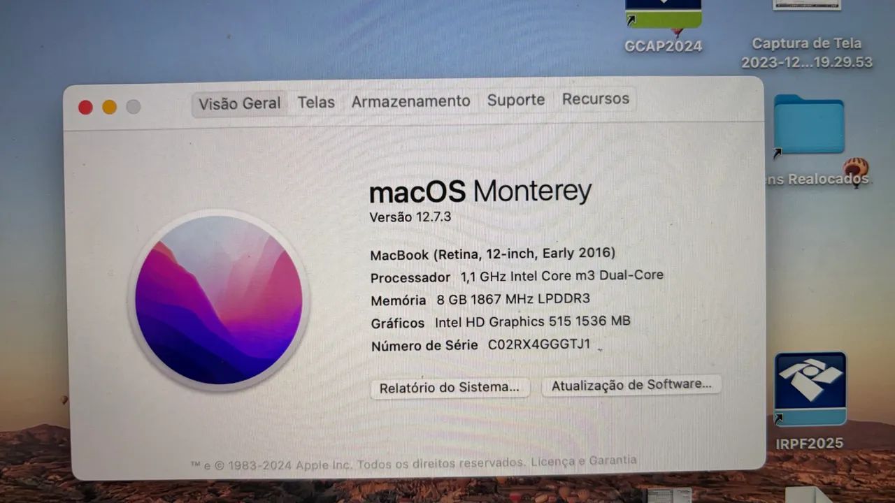 MacBook model A1534 2016