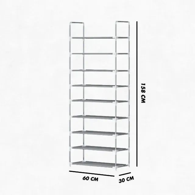 Sapateira Vertical organizador com 9 Prateleiras  - Foto 2