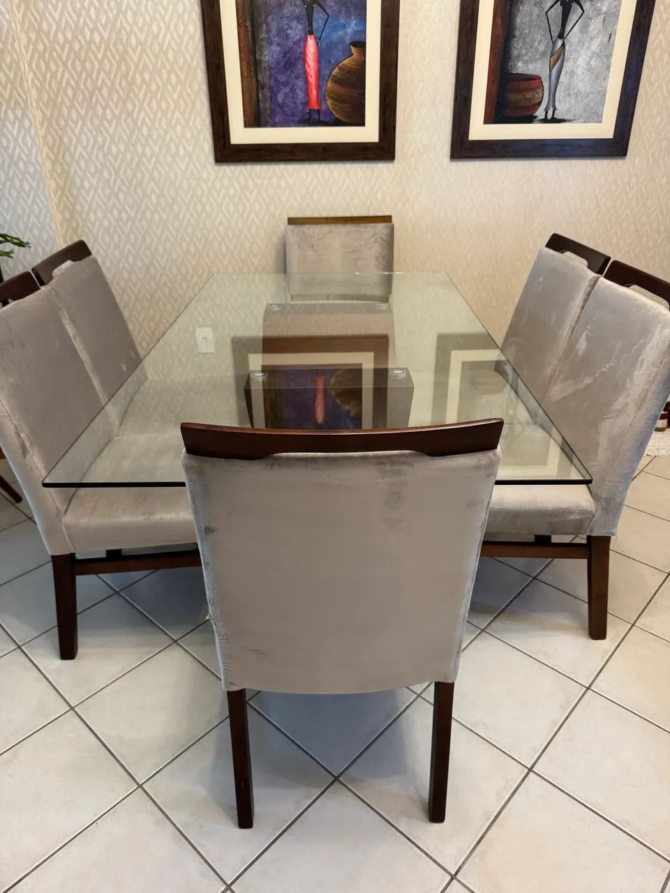 Mesa de janta com 6 cadeiras 