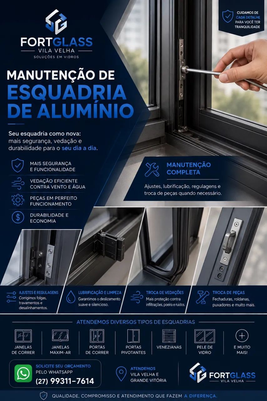Manutenção em Esquadria de Alumínio 