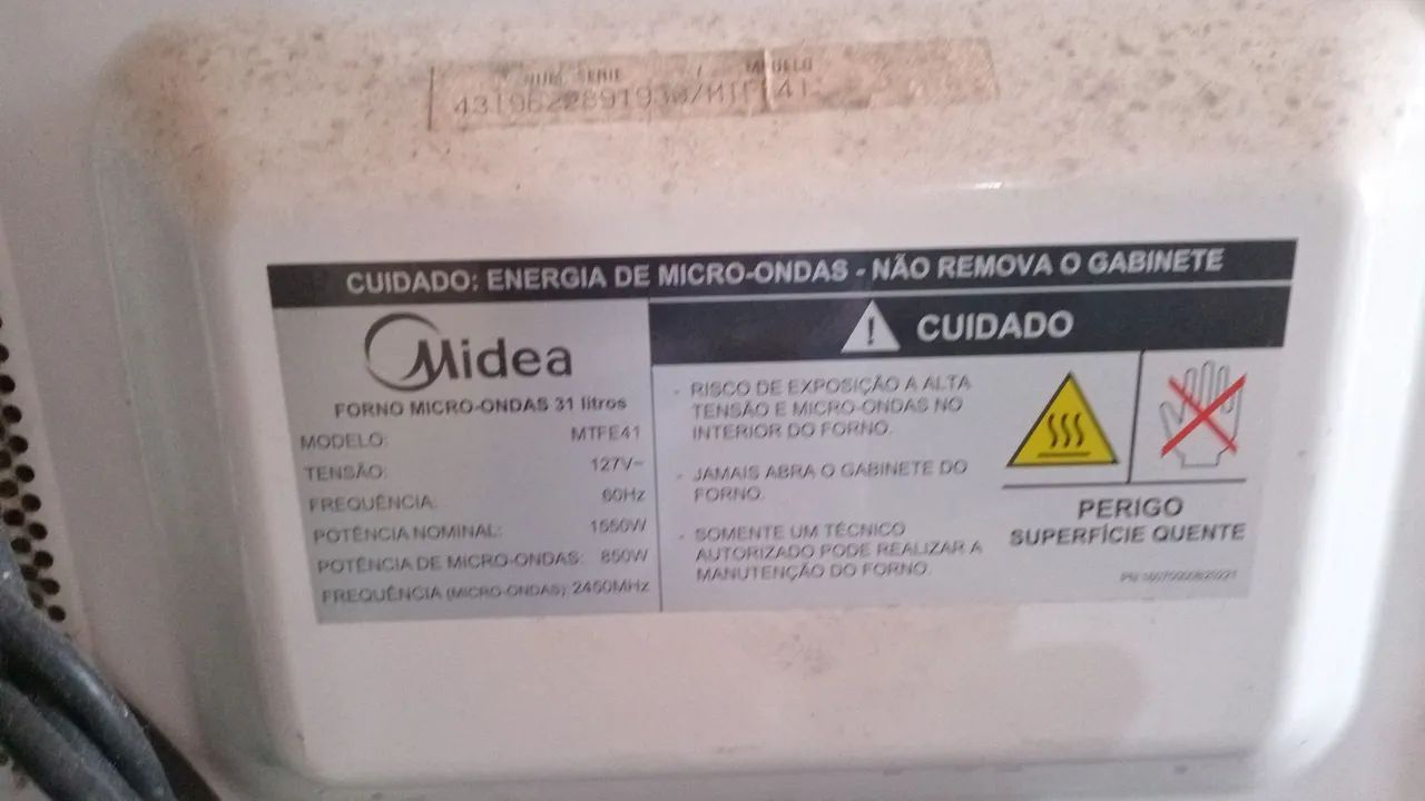 Vendo micro-ondas com defeito marca mídia  - Foto 3