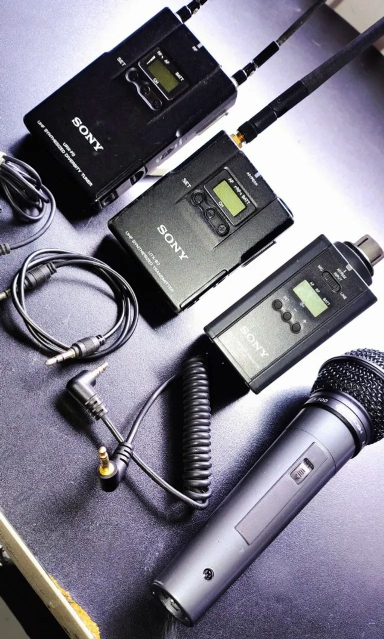 SONY URX-P2 UTX-B2 ワイヤレスマイク　送受信機　カメラ取付 Microfone de lapela sem fio SONY - UTX- B2 / URX - P2 / UTX-P1