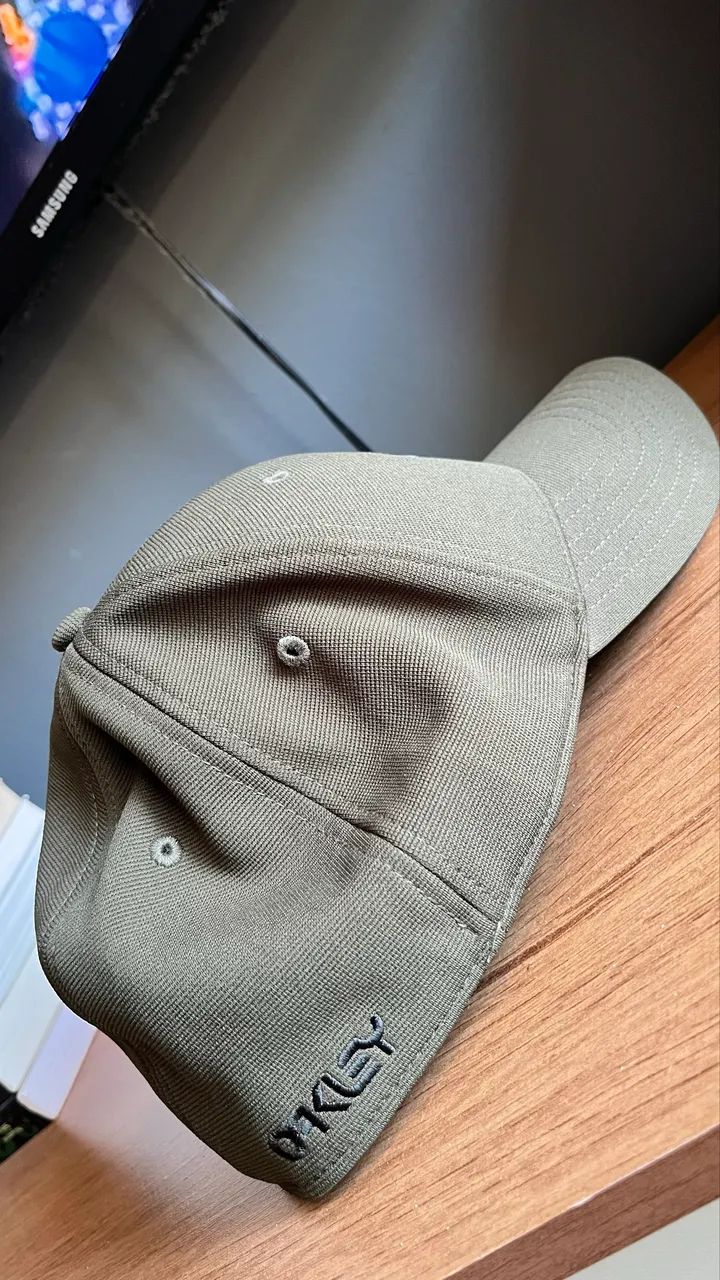 Boné Oakley 6 Panel Stretch Metallic L/XL Original Verde - Foto 3