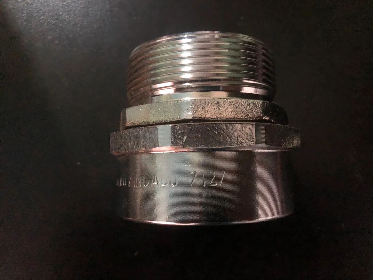 Conector eletroduto giratória 2 polegadas latão zincado sem tampa  - Foto 5