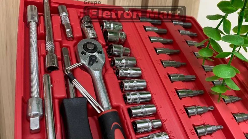 Jogo de Chave Catraca Reversível 46 pçs, ac. cartao e entrego - Foto 2