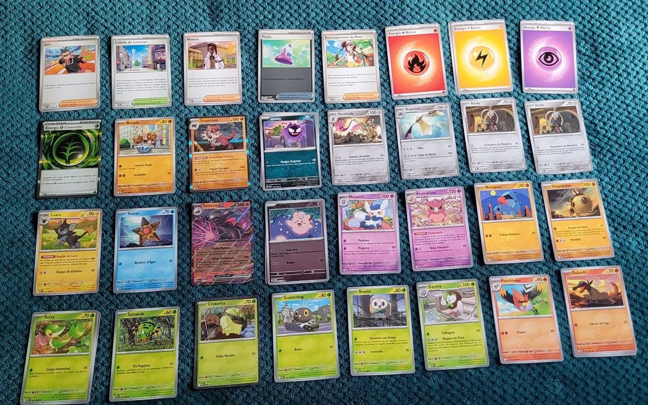 Lote de cartas Pokémon TCG 