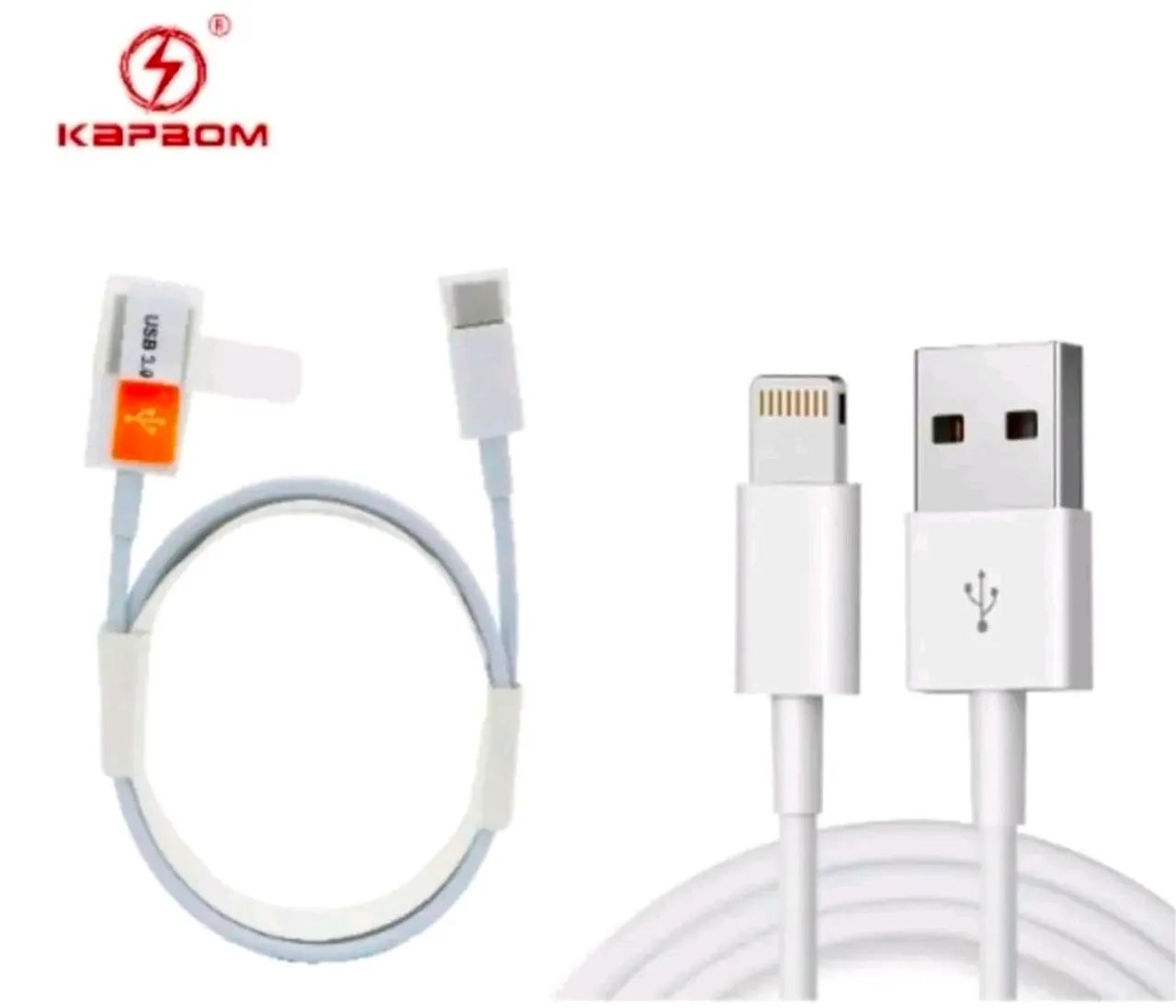 Cabo lightning iPhone USB C e USB A - Foto 3