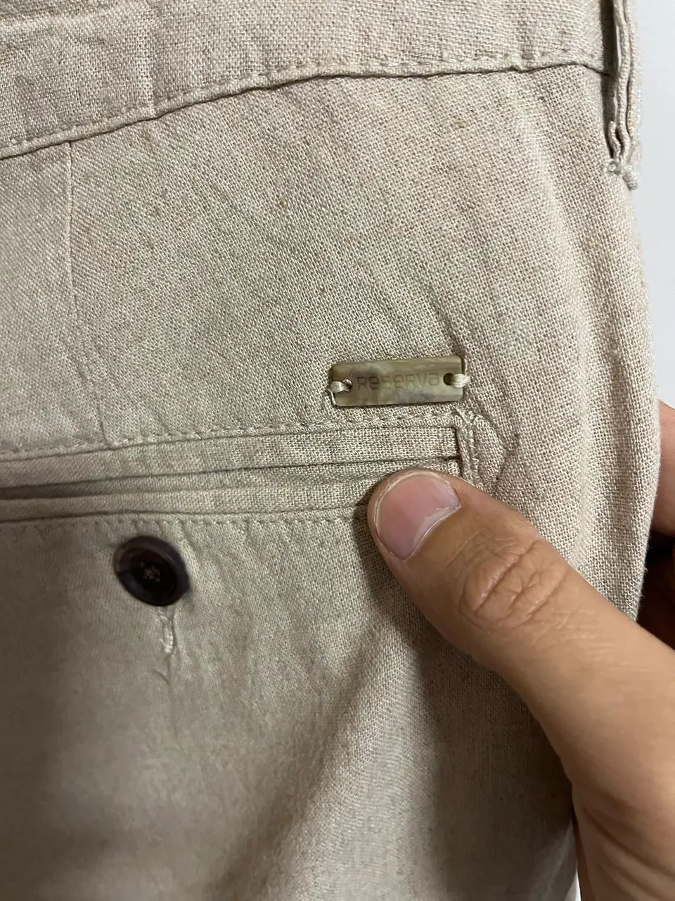 Calça reserva em linho nova com etiqueta  - Foto 3
