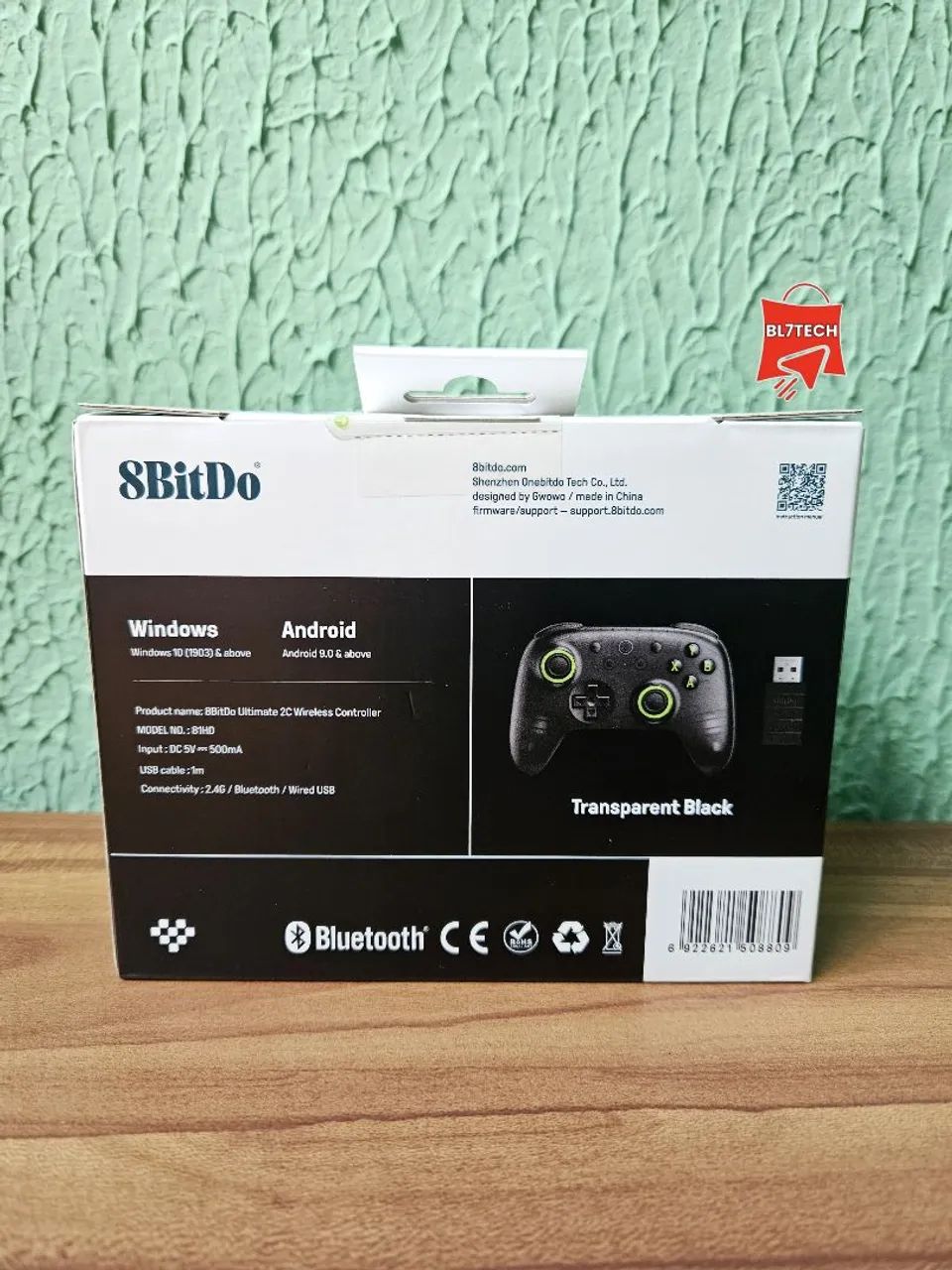 Controle 8BitDo Ultimate 2C - Transparent Black - Foto 2