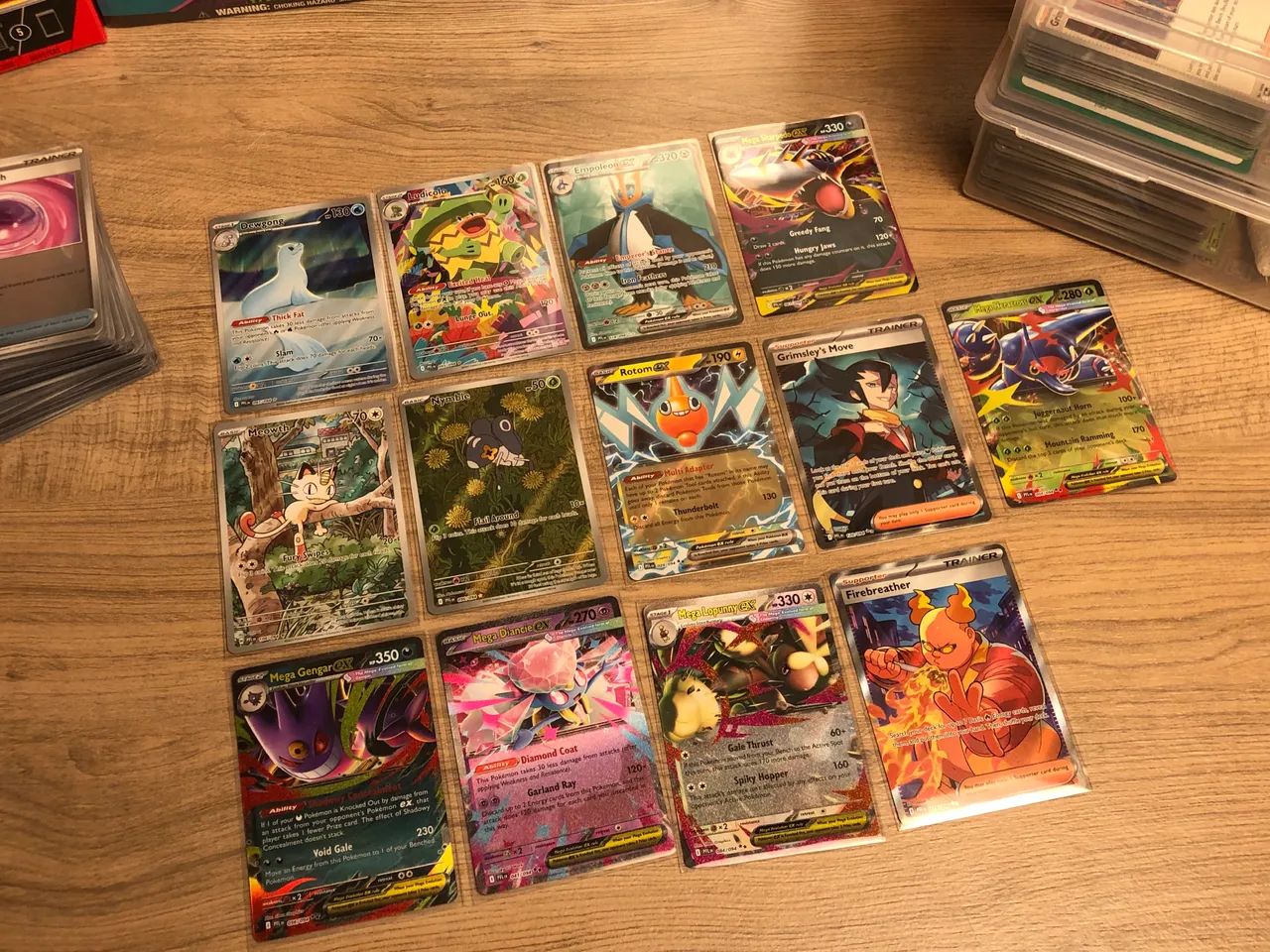 Mega Pacote Pokémon TCG Phantasmal Flames / Mega Evolution / 267 Cartas / Envio Rápido