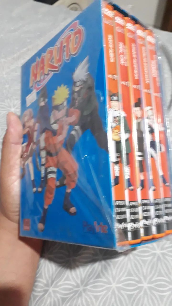 Box dvd naruto com 5 dvs 11,12,13,14,15 original
