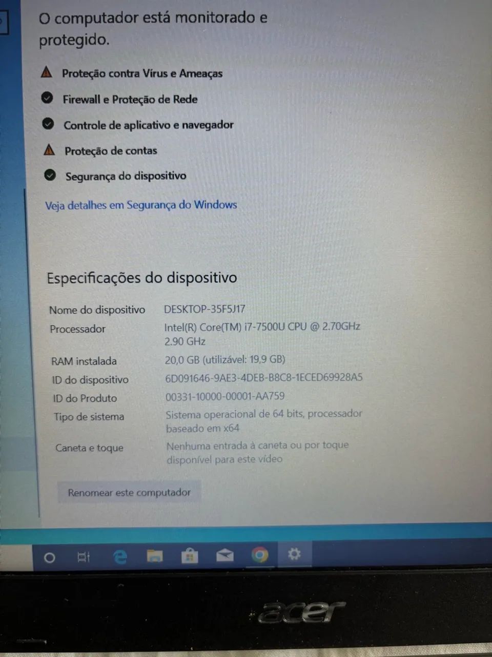 Vendo notebook Acre aspire 5 - Foto 5