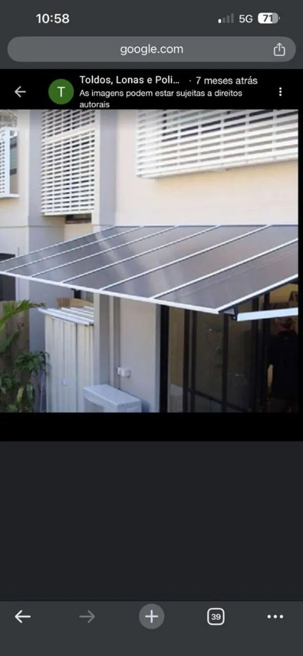 Fabricação toldo, garagem, disciplinador  - Foto 5