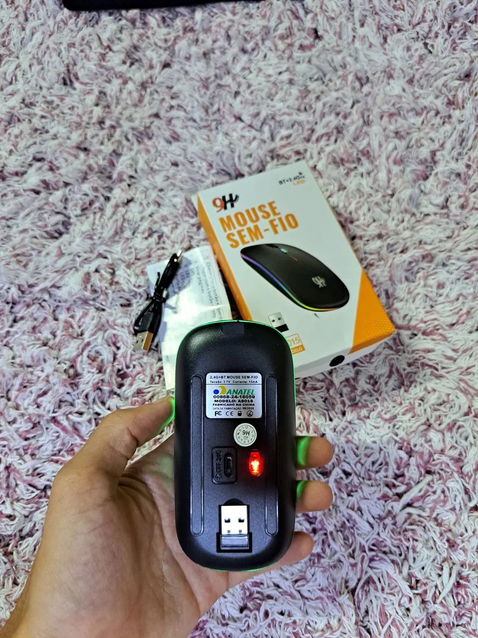 ? Mouse Bluetooth RGB 9H - Foto 2