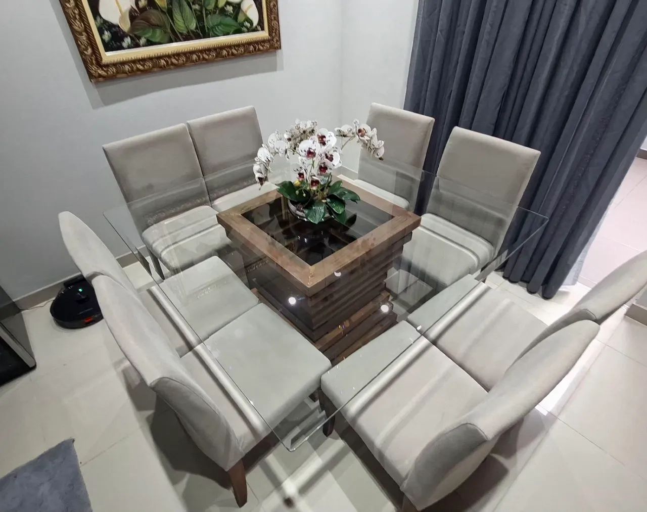 Mesa quadrada de 8 lugares  - Foto 3