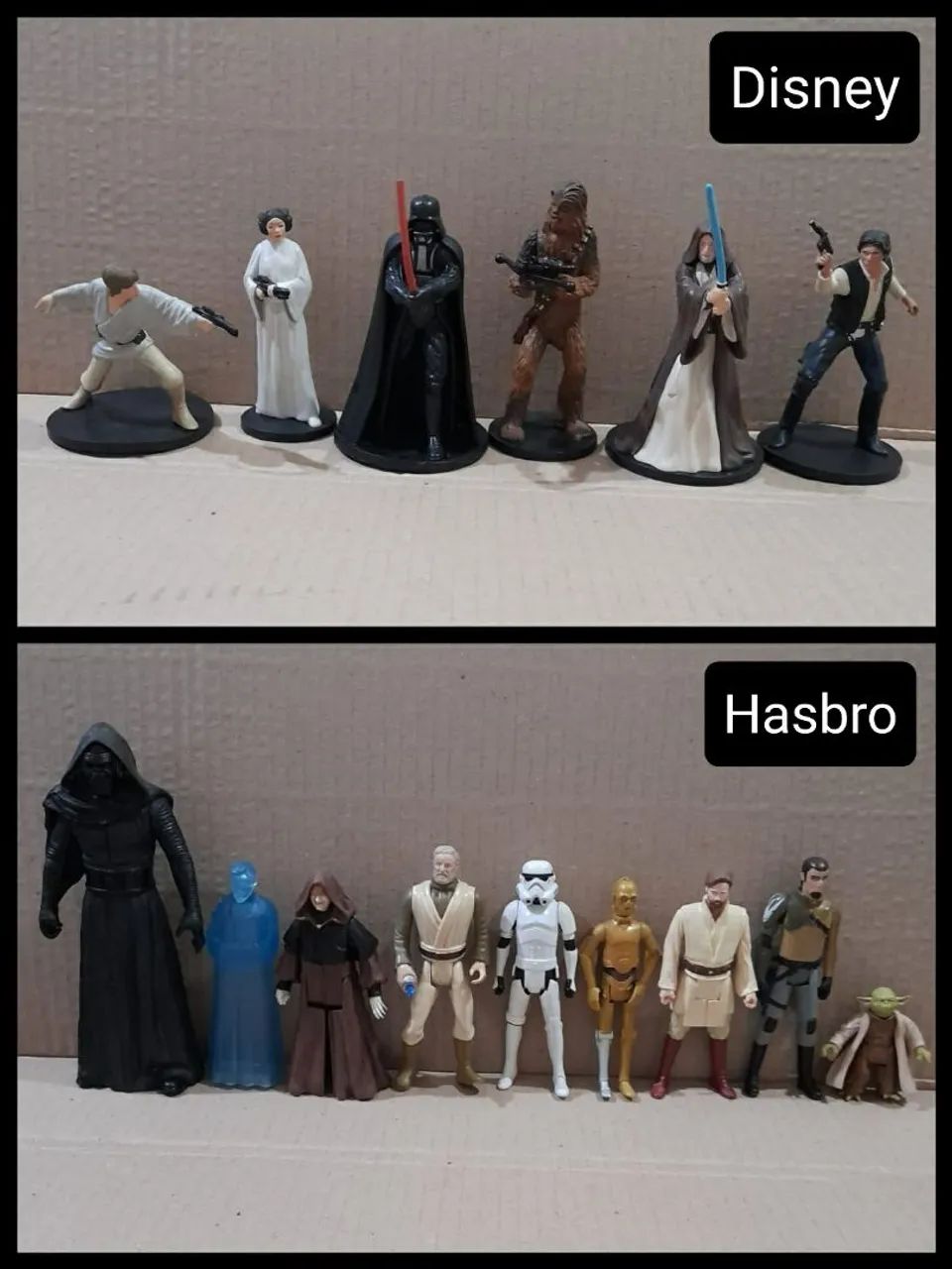 Lote 15 figuras Star Wars Hasbro e Disney