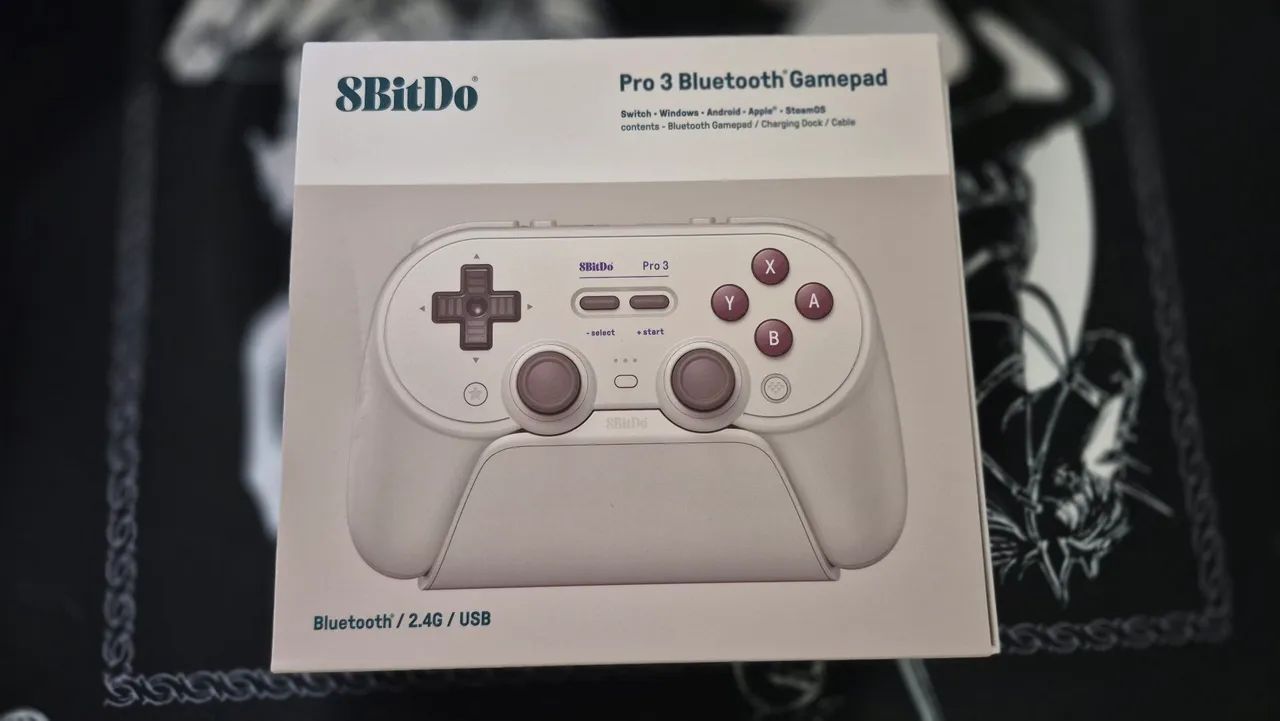 Controle 8BitDo Pro 3 - Novo