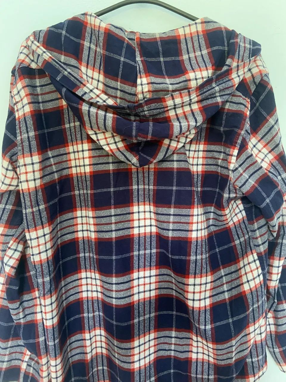 Camisa xadrez com capuz  - Foto 2