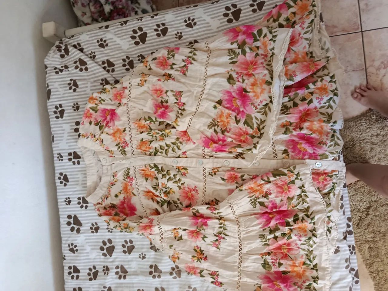 Blusa feminina floral G - Foto 2