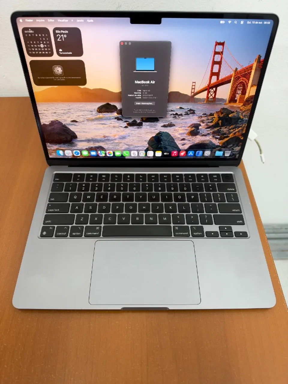 MacBook Air M2 2022 Apple - 16GB RAM, 256GB SSD - Tela 13,6